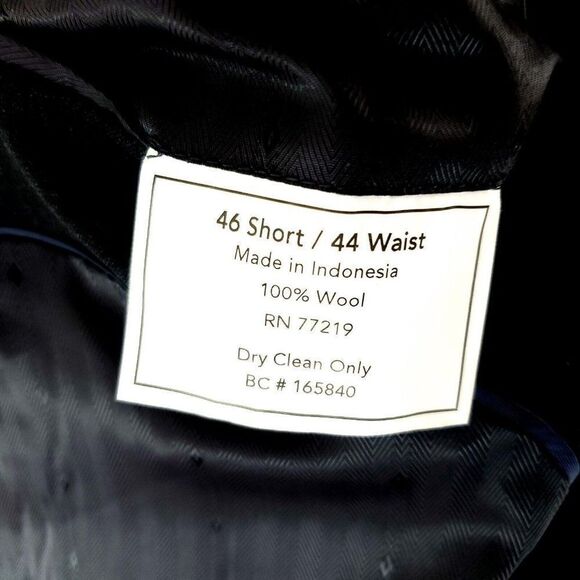 Joseph Feiss Wool 2 Button Suit Jacket 42R Gray Twill Blazer Tagged 46R Has Been - Picture 8 of 10